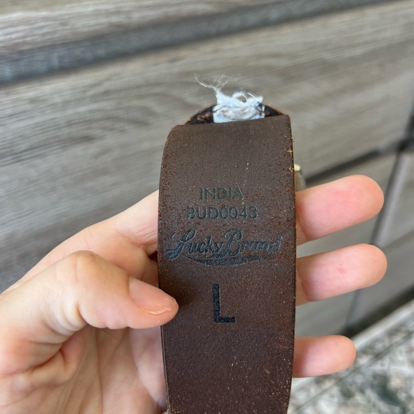Lucky Brand Western-Style Leather Belt - Picture 5 of 5